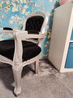 Barok brocante stoel kind, Huis en Inrichting, Barok, Zwart, Ophalen of Verzenden, Zo goed als nieuw