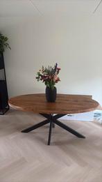 Mooie eettafel / salontafel mangohout 180 cm, Ophalen, 150 tot 200 cm, Zo goed als nieuw, Vijf personen of meer