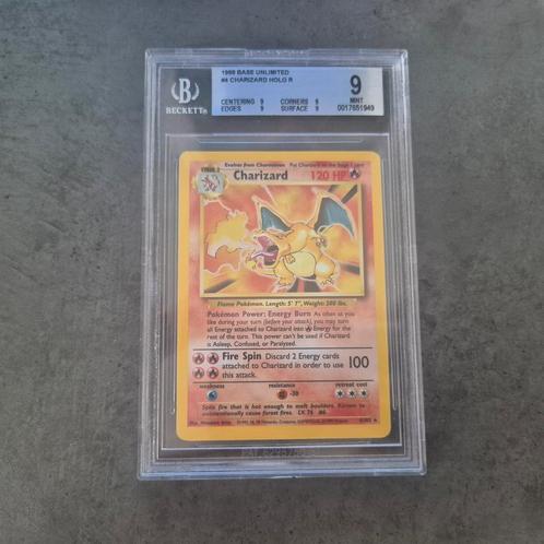 Charizard Base Set BGS 9, Hobby en Vrije tijd, Verzamelkaartspellen | Pokémon, Zo goed als nieuw, Losse kaart, Ophalen of Verzenden