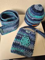 Zelfgehaakte Muts, Sjaaltje & tasje, Ophalen of Verzenden, Nieuw, Meisje, Muts