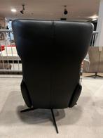 Relax Fauteuil Kebe - 20% extra korting - Leder Zwart, Huis en Inrichting, Fauteuils, Nieuw, Minder dan 75 cm, Modern, Leer