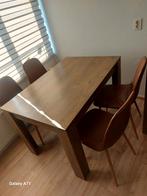 Houten Eettafel met Stoelen, Huis en Inrichting, Tafels | Eettafels, Ophalen of Verzenden