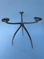 Space age design rvs kandelaar de bijenkorf jaren 70, Antiek en Kunst, Kunst | Designobjecten, Ophalen of Verzenden