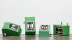 FLM: 6920 set van 4 schakelkasten voor wissel H0 of N, Ophalen, Gebruikt, Gelijkstroom, Fleischmann