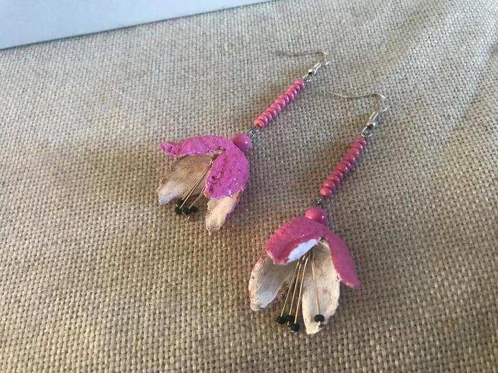 Beukennootjes oorbellen (1) nature (geen Uno de 50) (unode50, Sieraden, Tassen en Uiterlijk, Oorbellen, Nieuw, Hangers, Overige materialen