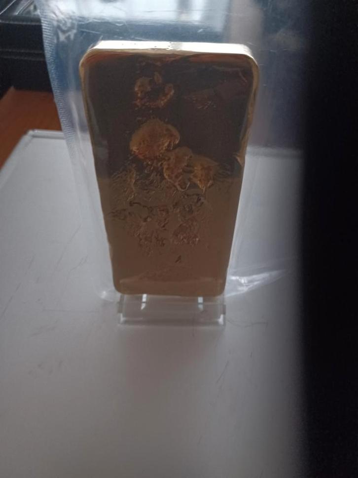 Ruwe omgesmolten onbewerkte    ongerafineerde    goudbaar, Postzegels en Munten, Edelmetalen en Baren, Goud, Ophalen of Verzenden