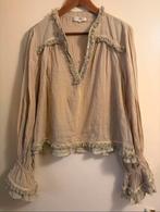 Ibiza mode boho blouse sand cotton xl/xxl, Kleding | Dames, Verzenden, Nieuw, Maat 46/48 (XL) of groter, Beige
