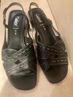 Leuke Gabor sandalen met hakje | maat 9, Zwart, Gabor, Zo goed als nieuw, Sandalen of Muiltjes