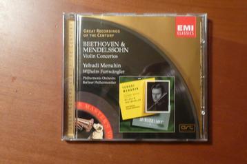 Beethoven & Mendelssohn Violin Conc. - Menuhin Furtwängler beschikbaar voor biedingen