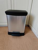 Curver pedaalemmer 30L zwart zilver, Kunststof, Met pedaal, Ophalen of Verzenden, Minder dan 50 cm