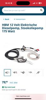 HBM 12 Volt Elektrische Dieselpomp, Stookoliepomp 175 Watt, Ophalen, Gebruikt