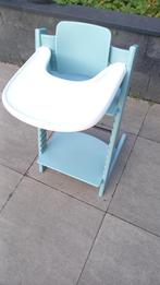 Stokke Tripp Trapp stoel, met tafelblad en babyset, Ophalen, Gebruikt, Meegroeistoel, Stoelverkleiner