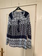 Aparte dunne zwart witte viscose blouse van Geisha, maat L, Geisha, Verzenden, Zwart, Maat 42/44 (L)