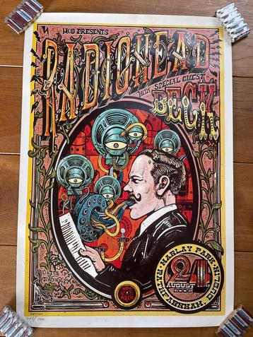 Radiohead (& Beck) concertposter 2006 - litho beschikbaar voor biedingen
