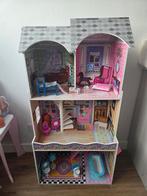 Leuk poppenhuis met accessoires, Ophalen, Zo goed als nieuw, Poppenhuis