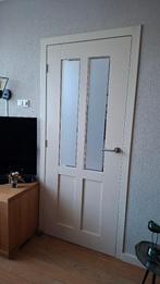 binnendeuren met geslepen glas, Doe-het-zelf en Verbouw, Deuren en Horren, Ophalen, 80 tot 100 cm, Binnendeur, 200 tot 215 cm