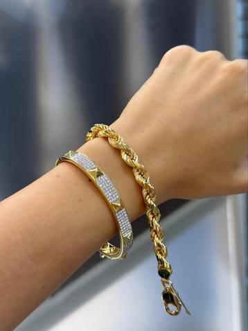 18KT Goud - 47.45 Gram - Armband - ROPE beschikbaar voor biedingen
