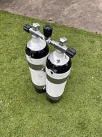 Dubbel 7 liter duikfles goed onderhouden, Watersport en Boten, Duiken, Ophalen, Zo goed als nieuw, Duikfles