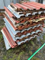 Gebruikte dakpanplaten - rood terra, Gebruikt, 15 m² of meer, Metaal, Rood