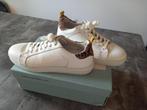 Leren schoenen van Manfield maat 40, Ophalen of Verzenden, Zo goed als nieuw, Wit, Sneakers of Gympen