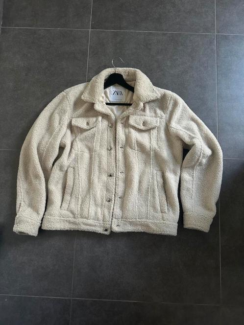 Zara trucker jack white L, Kleding | Heren, Jassen | Zomer, Nieuw, Maat 52/54 (L), Wit, Ophalen of Verzenden