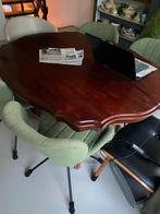 Eettafel met leeuwenpoot kersenhout, Ophalen, Gebruikt, 200 cm of meer, 50 tot 100 cm