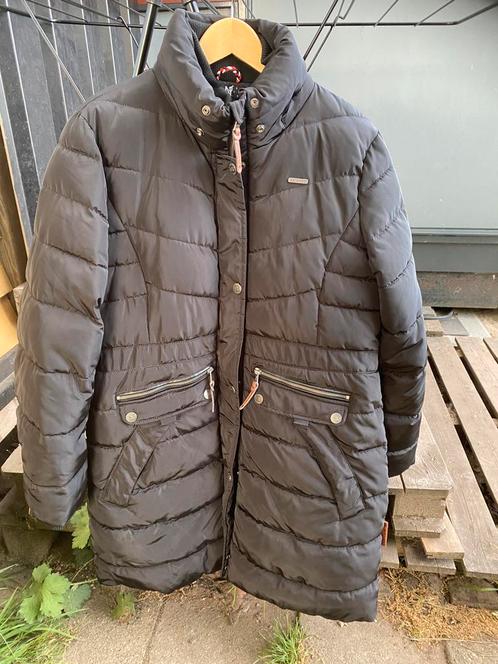 Zwarte lange Navahoo winterjas maat xxl, Kleding | Dames, Jassen | Winter, Gedragen, Maat 46/48 (XL) of groter, Zwart, Ophalen of Verzenden