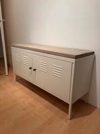 Metalen kast/ bankje houten planken locker look, Ophalen, Zo goed als nieuw, Industrieel