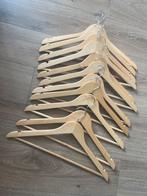 Bijna 100 houten kledinghangers, Ophalen of Verzenden, Zo goed als nieuw, Hout, Kinderen en Volwassenen