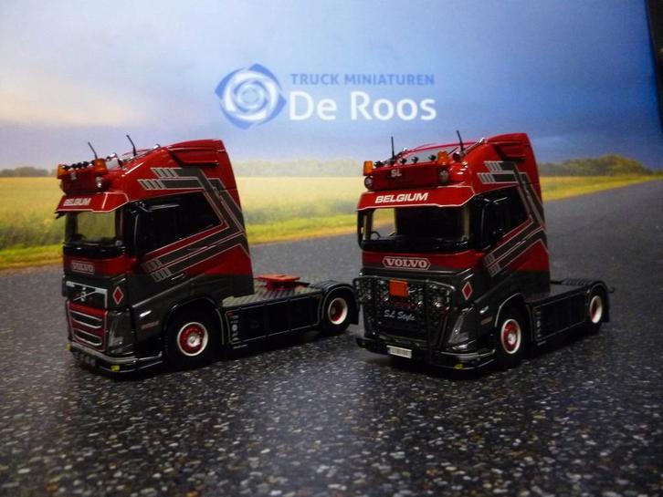 Tekno Setje Volvo"s SL Logistics met certificaat, Hobby en Vrije tijd, Modelauto's | 1:50, Nieuw, Bus of Vrachtwagen, Tekno, Ophalen of Verzenden