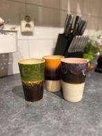 Drie theemokken van HK living, Huis en Inrichting, Keuken | Servies, Gebruikt, Keramiek, Ophalen of Verzenden, Overige stijlen