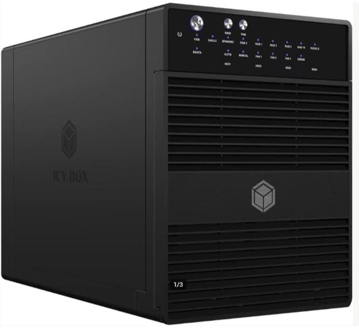 ICY BOX IB-RD3640SU3, Computers en Software, Dockingstations, Zo goed als nieuw, Docking station, Harde schijf, Ophalen of Verzenden