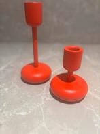 IITTALA Nappula design kaarsenhouders rood zgan!, Huis en Inrichting, Woonaccessoires | Kandelaars en Kaarsen, Ophalen, Overige materialen