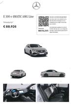 Mercedes-Benz E-Klasse E 300 e 4MATIC AMG Line Advanced Plus, 4 cilinders, Bedrijf, Vierwielaandrijving, Hybride Elektrisch/Benzine