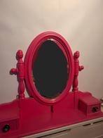 Roze kaptafel met spiegel, Ophalen, Gebruikt