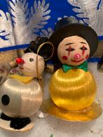 #kerst watten kerstornamenten clown sneeuwpop, T, Ophalen of Verzenden, Zo goed als nieuw, N