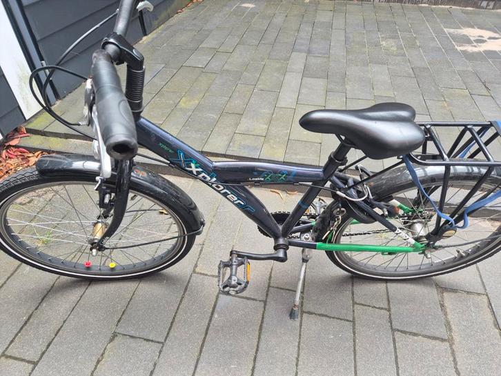 Loekie Xplorer Kinderfiets 22 inch, Fietsen en Brommers, Fietsen | Jongens, Gebruikt, 22 inch, Handrem, Ophalen