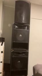 Mooie set pa speakers. 2xjbl  1xdap audio 1 jbl is verkocht, Zo goed als nieuw, 120 watt of meer, Front, Rear of Stereo speakers