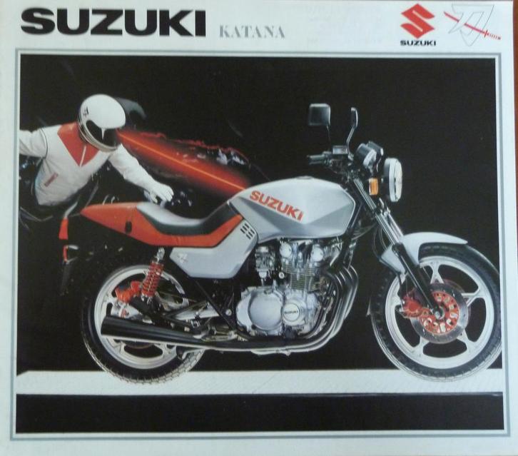 Folder SUZUKI Katana GS(X) 400/ 550/ 650/ 750/ 1100 09/1982, Motoren, Handleidingen en Instructieboekjes, Suzuki, Ophalen of Verzenden