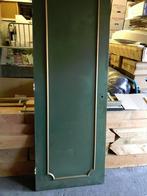 Binnendeur (groen met sierlijstje; eenzijdig), Doe-het-zelf en Verbouw, Deuren en Horren, Ophalen, Gebruikt, Minder dan 80 cm