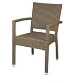 32x Mezzo terrasstoel met arm taupe (geschikt voor horeca), Tuin en Terras, Tuinmeubel-accessoires, Gebruikt, Ophalen