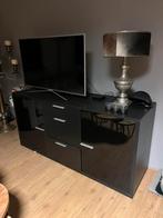 Mooi zwart dressoir, Ophalen, Gebruikt, 150 tot 200 cm, Met deur(en)