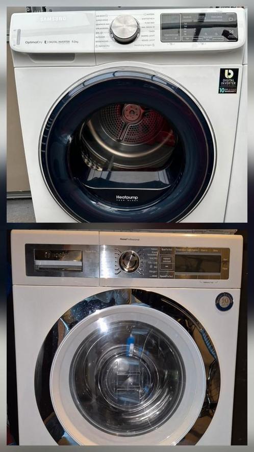 Bosch & Samsung Wasmachine/Droger Set, Witgoed en Apparatuur, Was-droogcombinaties, Gebruikt, 8 tot 10 kg, Ophalen