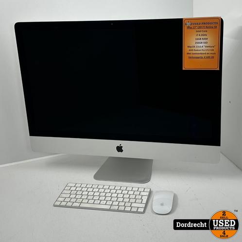 iMac 2017 27inch Retina 5K | Met toetsenbord en muis | Intel, Computers en Software, Apple Desktops, Zo goed als nieuw