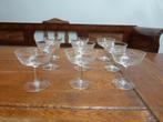 9 vintage champagnecoupes, Luminarc model Arabesque