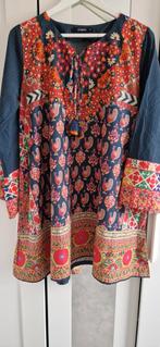 Kurta met borduursel boetiek tuniekje uit Pakistan NIEUW, Overige typen, Overige kleuren, Maat 42/44 (L), Nieuw