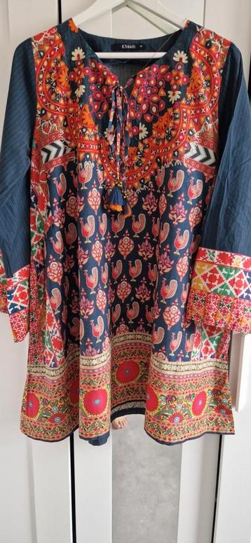 Kurta met borduursel boetiek tuniekje uit Pakistan NIEUW beschikbaar voor biedingen