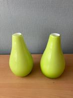 Groene vazen set, Ophalen, 50 tot 75 cm, Aardewerk of Porselein, Zo goed als nieuw