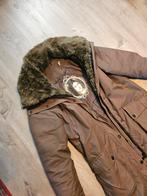 Giacomo Taupe  winterjas xl afritsbaar groen bont, Giacomo, Ophalen of Verzenden, Zo goed als nieuw, Overige kleuren