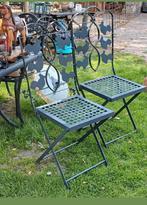 Inklapbare smeedijzeren tuinstoelen set, Ophalen